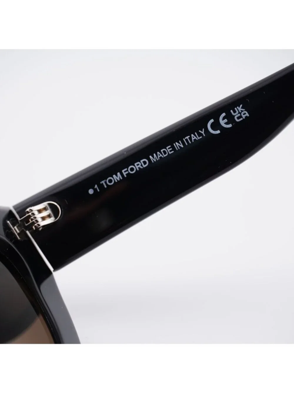 Tom Ford Athena FT1190 01A Sunglasses Black Cat Eye Frame, Smoke Lenses